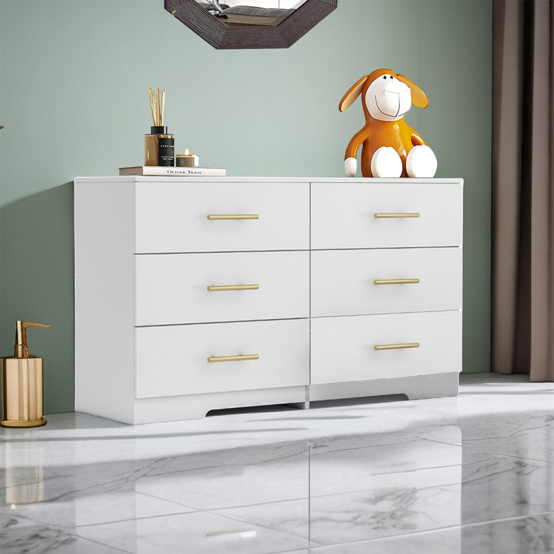 Preet 47.2'' W 6 - Drawer Dresser