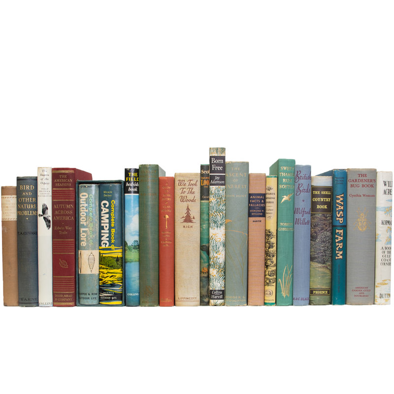 Decorative Books - Vintage Outdoors - Subject Books by the Foot