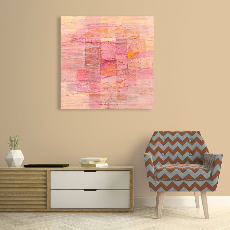 Monochrome Pink by Lucas - Wrapped Canvas Art Prints, 70cm H x 70cm W x 4cm D