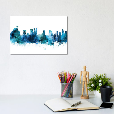 Rio De Janeiro, Brazil Skyline by Michael Tompsett - Wrapped Canvas Gallery-Wrapped Canvas Giclée