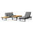 82.75 " W L-Shaped Patio Sectional with Cushions
