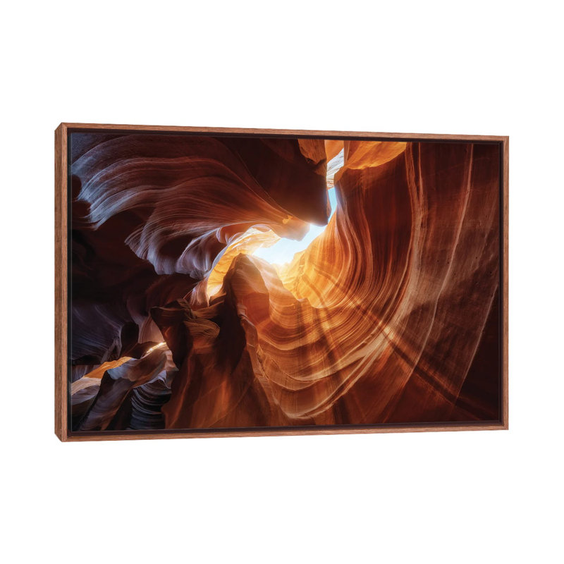 Antelope Hole by Juan Pablo De Miguel - Floater Frame Print on Canvas, Brown Floater Framed, 101.6 cm H x 66.04 cm W