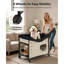 Lit superposé pliable pour chien avec roulettes et sacs latéraux L