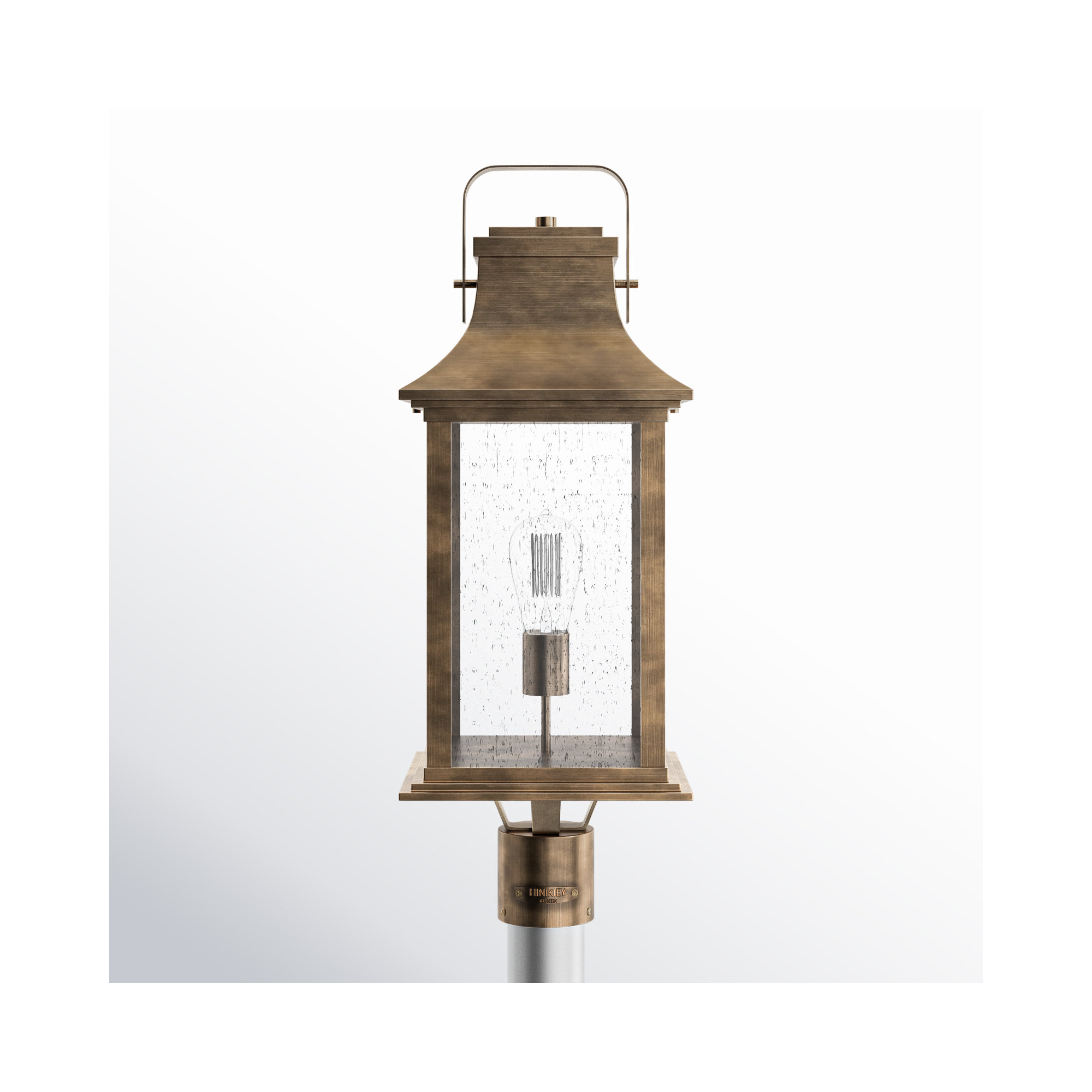Sereia Seeded Outdoor Lantern Head, Burnished Bronze