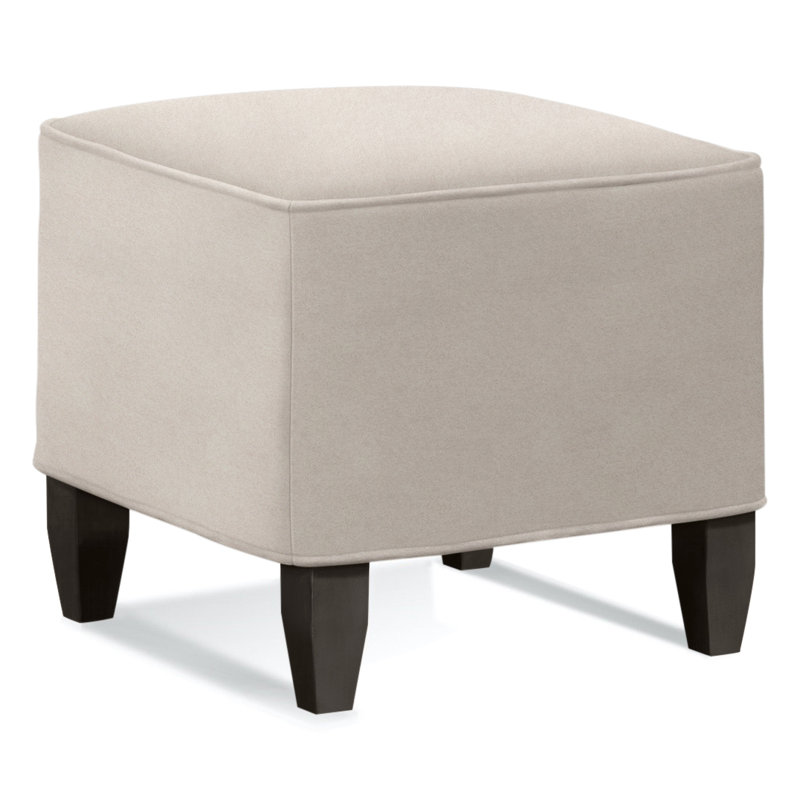 Brooklyn Upholstered Ottoman, Elite Dove Linen, Pumice