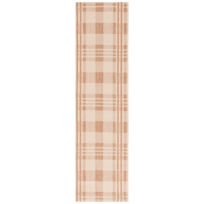 Janiqua Performance Plaid Indoor/Outdoor Area Rug, Runner 2'3" x 6'7"
