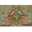 Tapis traditionnel rétro en laine à motif floral 7 x 10