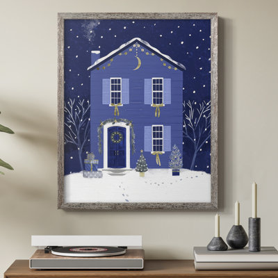 Quiet Winter Home I Framed Print - Solid Wood