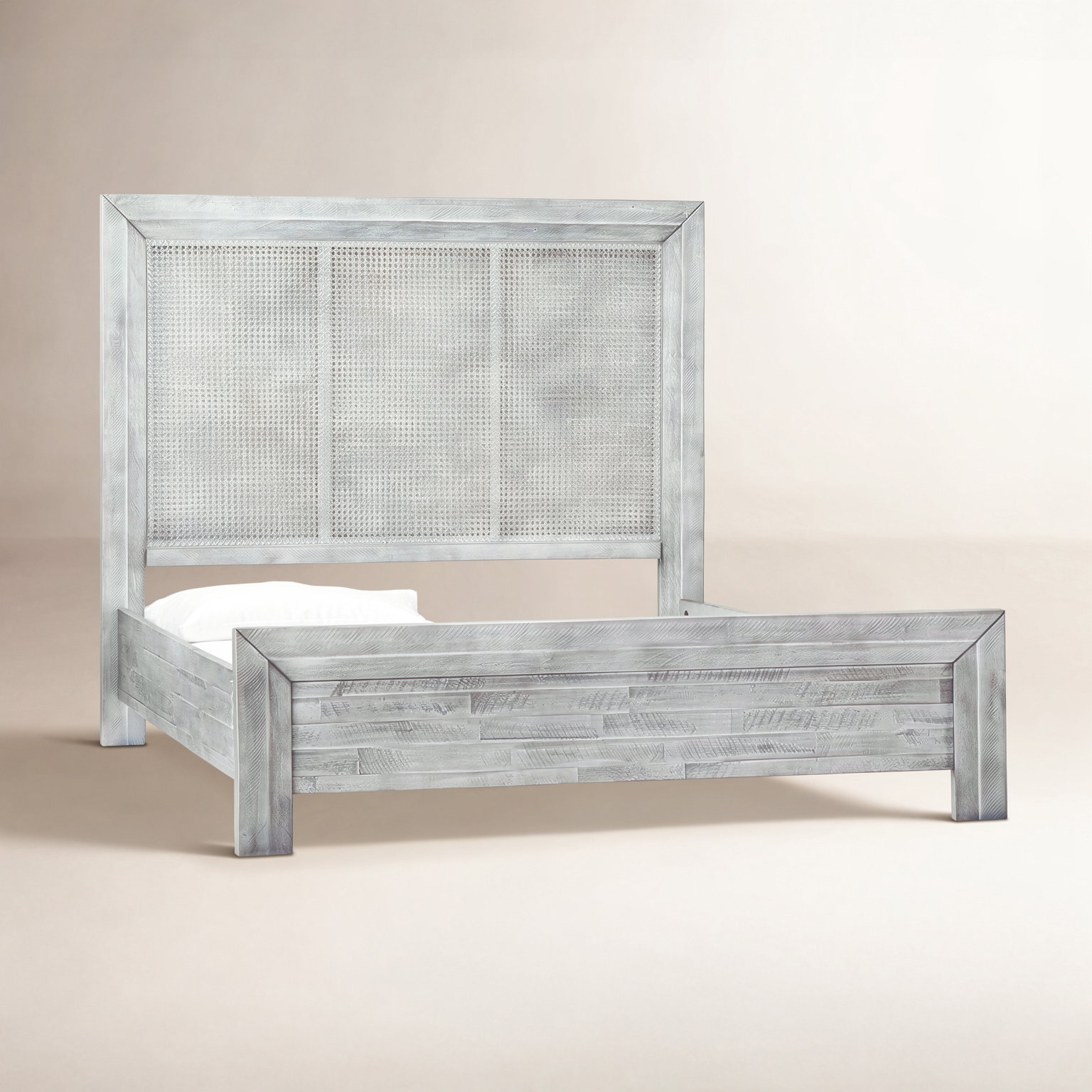 Acacia Wood Bed, King