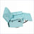 Single Sofa for Small Spaces/Corners, Adjustable Back with Phone Stand | Sky Blue | Velvet-843332114