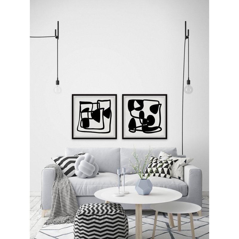 Diptyque foncé, H 24 po x l 24 po