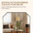 Contemporary Cut Corner Octagonal Scalloped Bathroom Vanity Mirror | Stainless Steel Frame-334324316-306995307