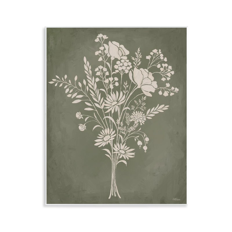Wildflower Impression Bundle Wall Plaque, design by Cat Thurman Designs