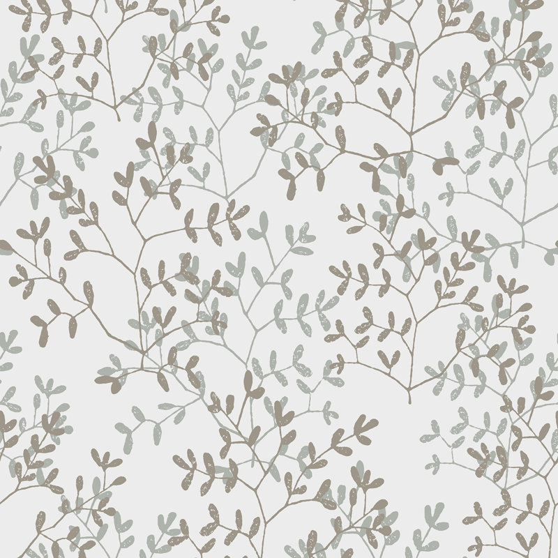Papier peint branches d'Antibes, White
