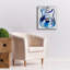 Toile épique Graffiti «Electric Blues 4» par Annie Warren, 20 po x 24 po-1949999531