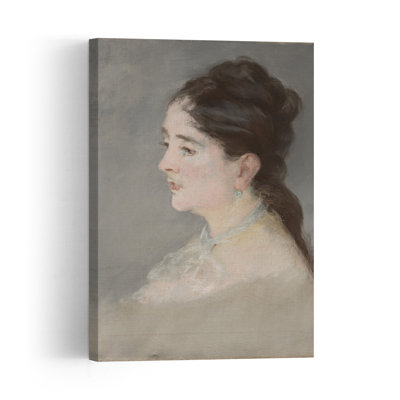 Claire Campbell, 1882 Abstract Contemporary Portrait Wall Art Print by Edouard Manet - 1 Piece Wrapped Canvas Wall Art