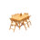 Surfliner Outdoor 7 - Piece Teak Dining Set