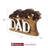 Handmade Wooden DAD Word Sculpture Under a Tree Solid Acacia Wood Unique Christmas Gift and Home Decor