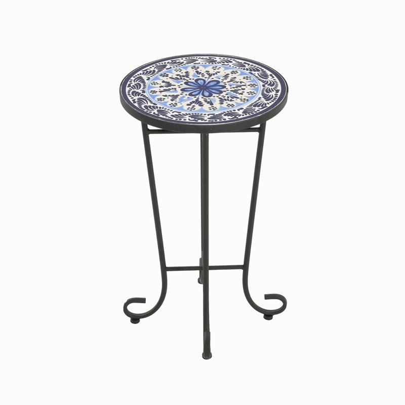 Patio Side Table With Shelf