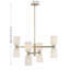 Lustre 8 lumières Aldegonde en laiton noble-129437277