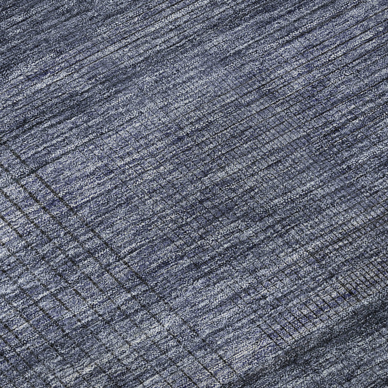 Premium Machine Washable Prisco Navy Rug, Rectangle 1'8" x 2'6"