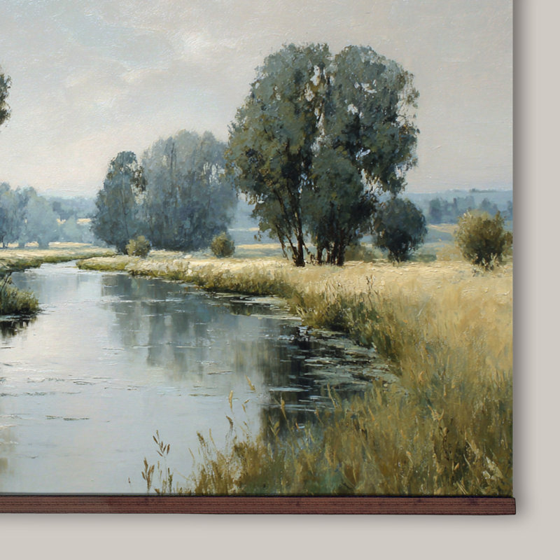 Tapisserie paysage campagne, H 40 po x l 60 po