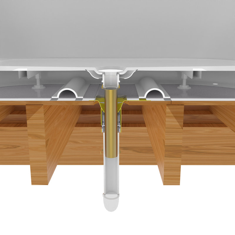 PVC Quick Connect FLoor Drain Kit for Freestanding Tub