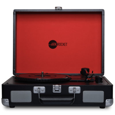 Valise tourne-disque Bluetooth à 3 vitesses avec haut-parleurs intégrés Arkrocket Curiosity