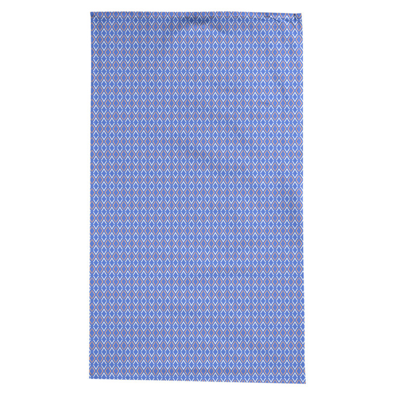 Nappe arrow losanges Leffel, Bleu / orange