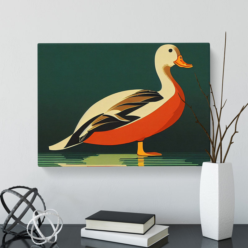 Deco Duck - Wrapped Canvas