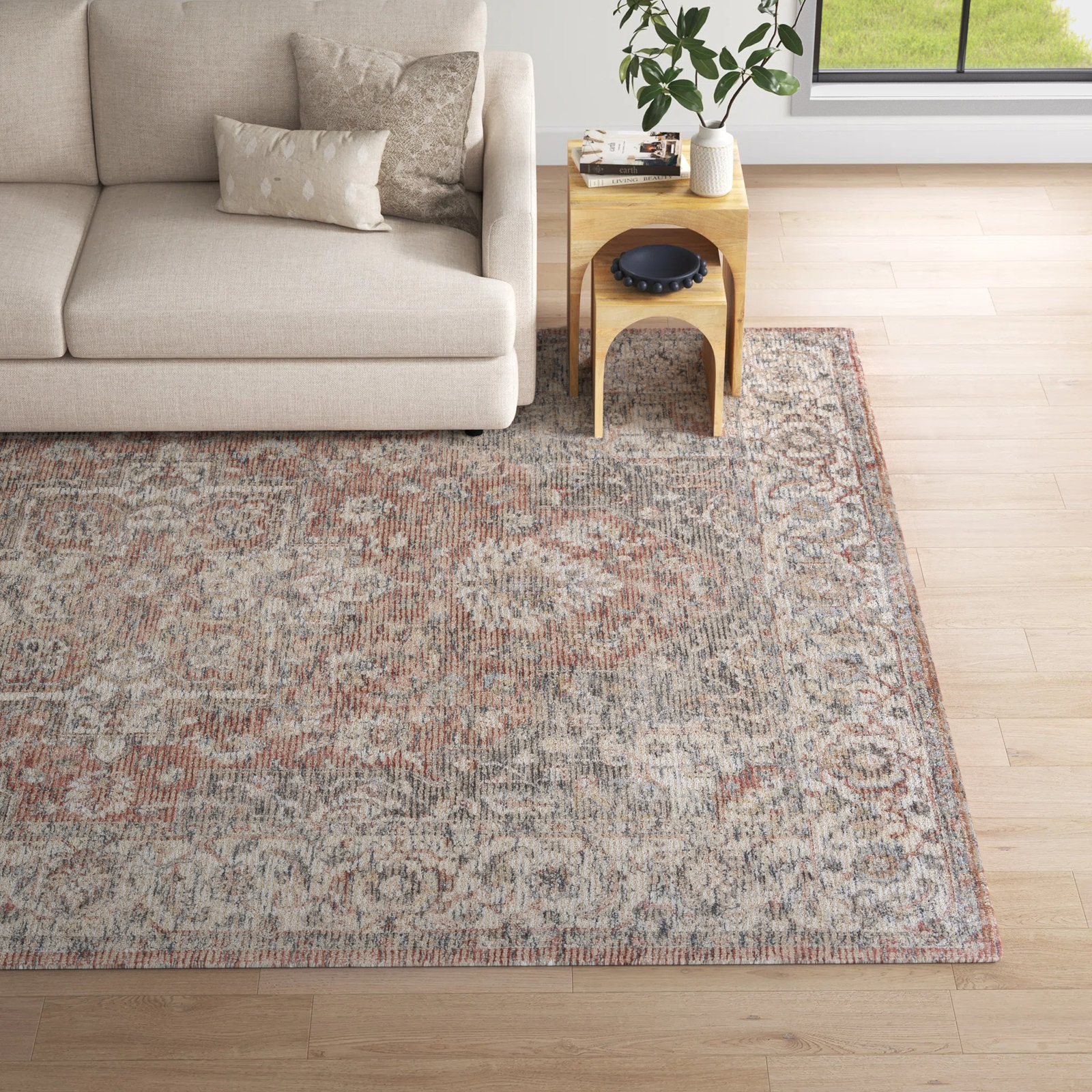 Idette Hand-Woven Oriental Rug, Rectangle 8'10" x 12'