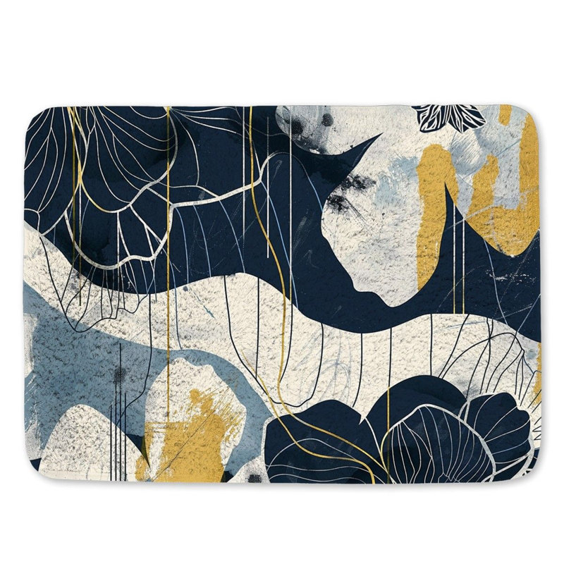 Camareon Microfiber / Microsuede Non-Slip Bath Mat, 17"W x 24"L
