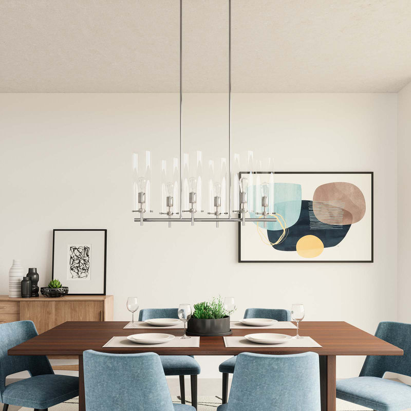 Modway Skylark 6-Light Chandelier, Polished Nickel