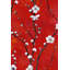 Papier peint floral abstrait rouge amovible
