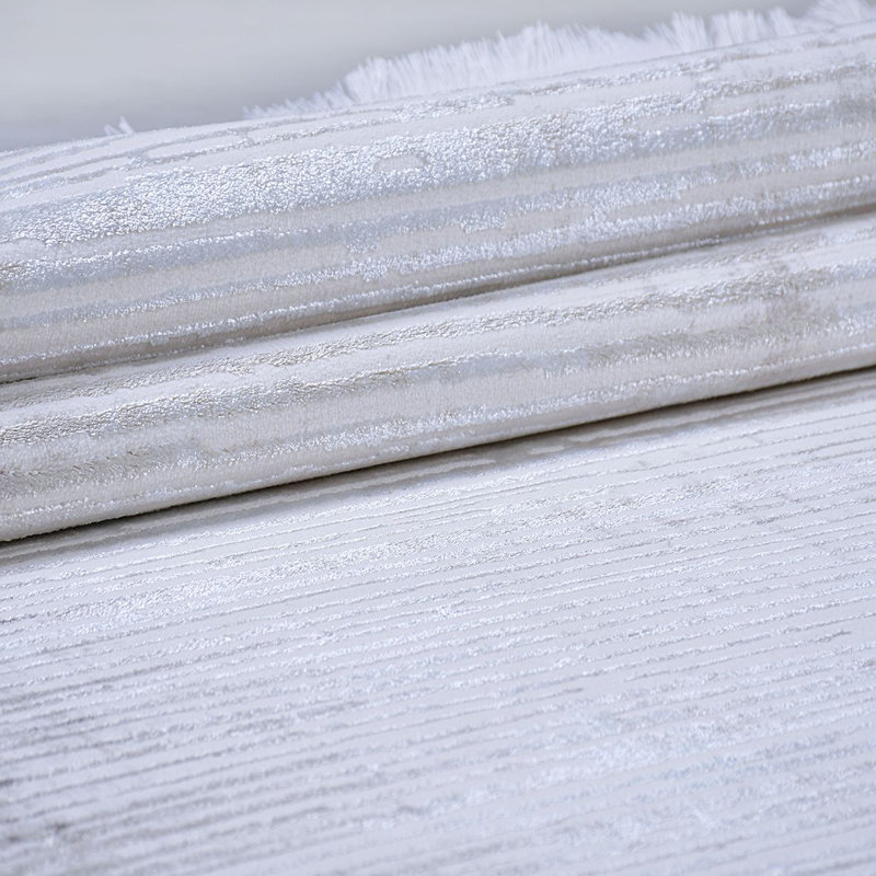 Modern/Abstract Gray Machine Washable Non-Slip Area Rug, Runner 2'8" x 6'7"