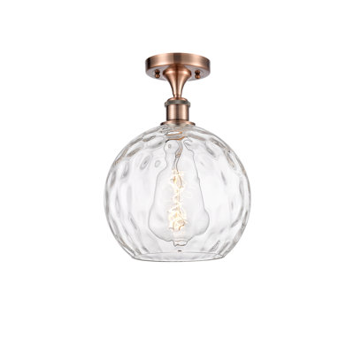 Plafonnier semi-encastré 1 lumière 8 po Cindi