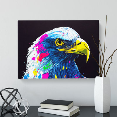 Eagle Bird Splash Vol.4 Abstract - Wrapped Canvas