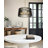 3-Light Black- Brass Louvered Metal Drum Shade Pendant  Lamp or Flush Mount Transitional style