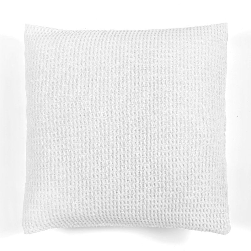Premium 100% Cotton Pillowcase, 25.6 x 25.6 inches | Soft White, Gentle on Skin, Machine Washable, Tumble Dry Low, Non-Bleach | Ideal for Luxurious Bedding, Comfortable Sleep Experience
