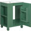 24" Bathroom Vanity With Smooth Sink, Solid Pine Wood Frame, Multifunctional Storage, Hinges, Finish, Finish Classic Legs, Shelving, Easy Assembly, Freestanding-2028400343