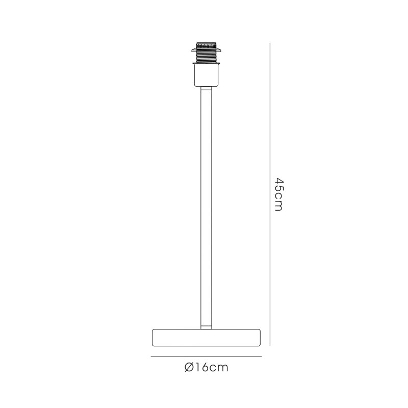 Lisette Metal Lamp Base Lamp, Silver