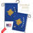 Double Sided 18.5'' H x 13'' W Polyester Flag Set