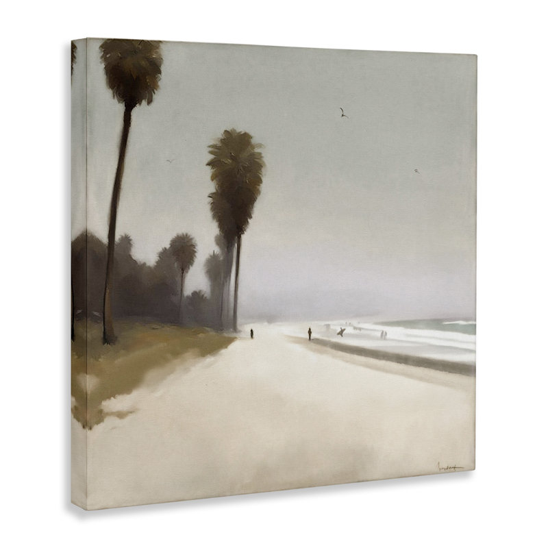 «Palm Lined Beach» par Noah Bay, H 24 po x l 24 po