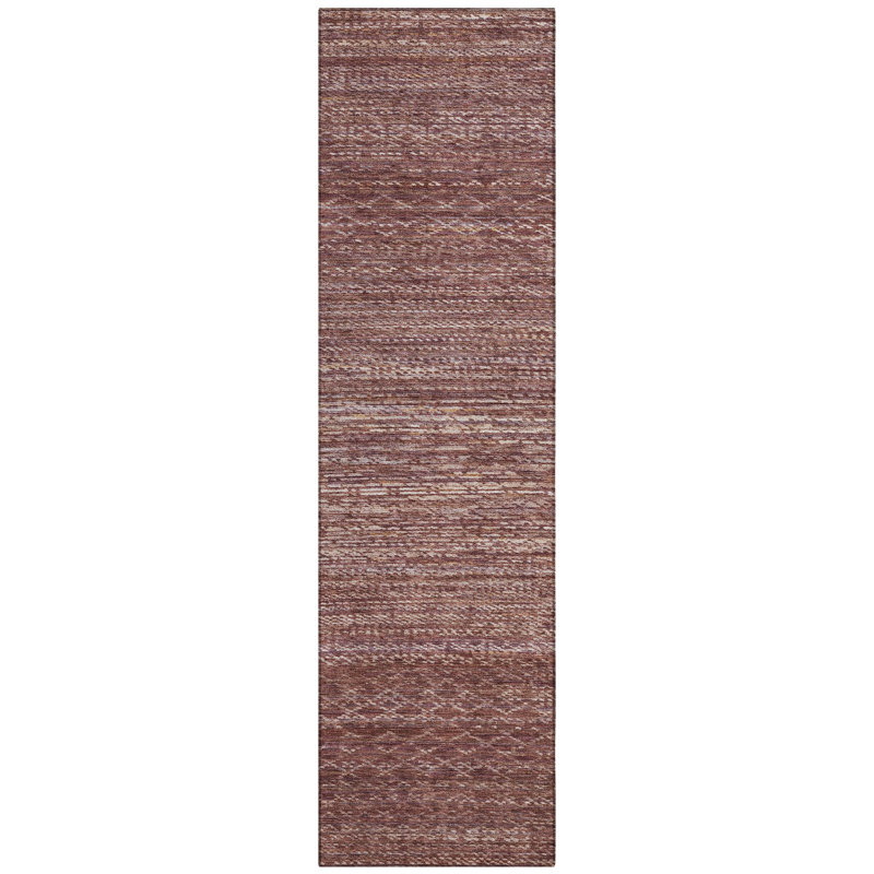 Machine Washable Indoor/Outdoor Colman ACN2150 Striped Rug, Runner 2'3" x 7'6"
