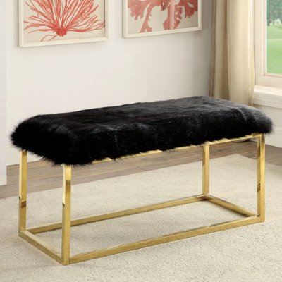 Agrippa Faux Fur Upholstered Bench