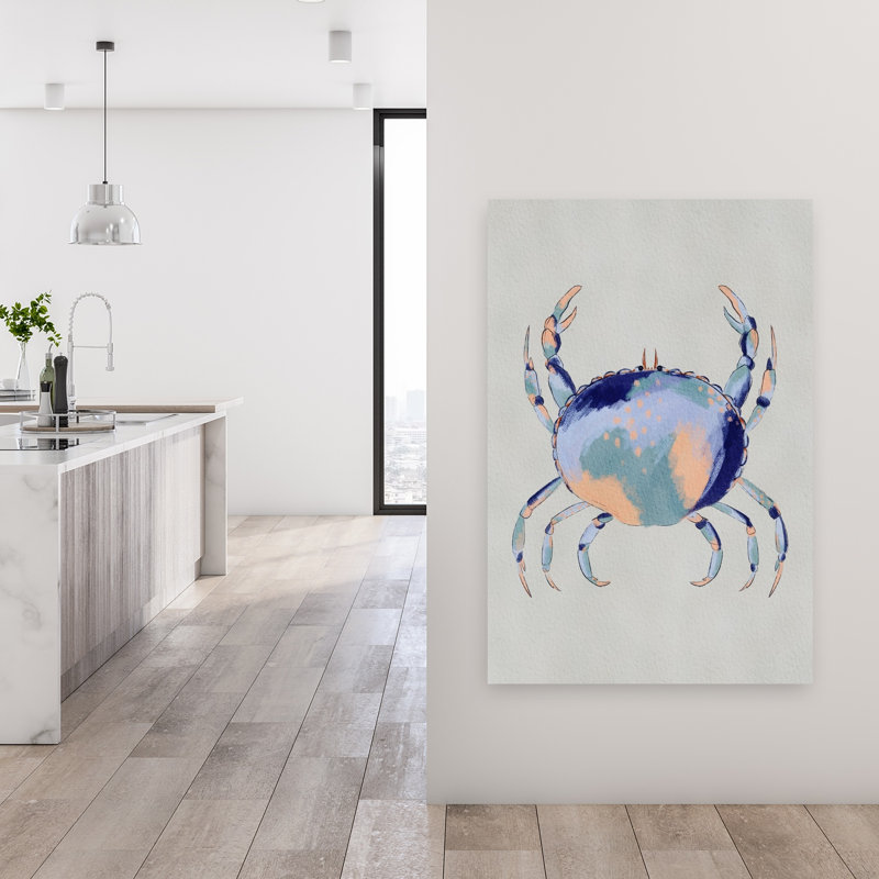 Impression d'art mural côtier moderne serein, 48" H x 32" W