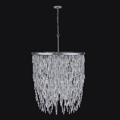 Frangia 18 LT Chrome/Clear Chandelier Allegri