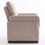 Chaise d'appoint moderne rembourrée avec base en bois massif Boucle-945884702
