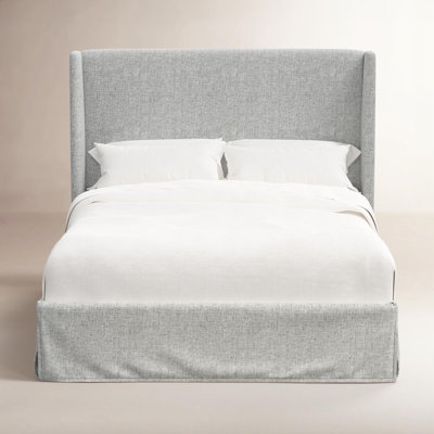 Wingback Pine Bed
