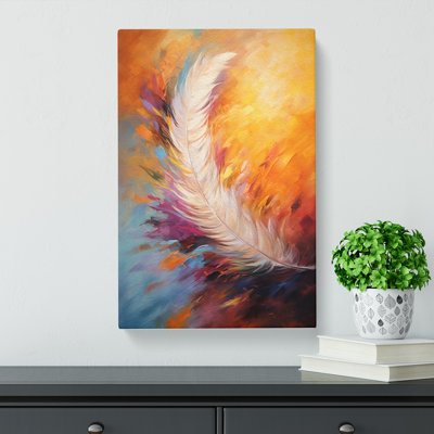 Feather Action Painting No.2 - Print